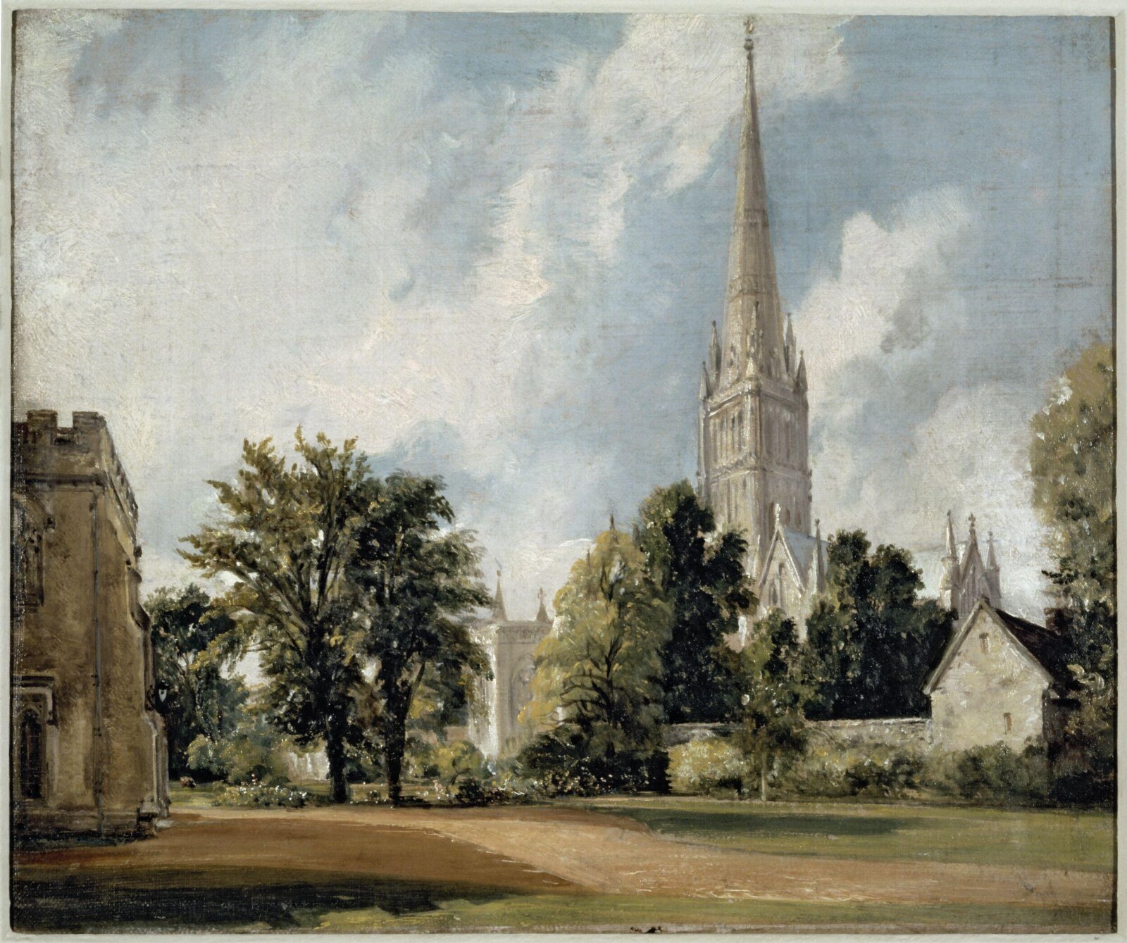 Salisbury Cathedral from the Close, John Constable, 1820 August