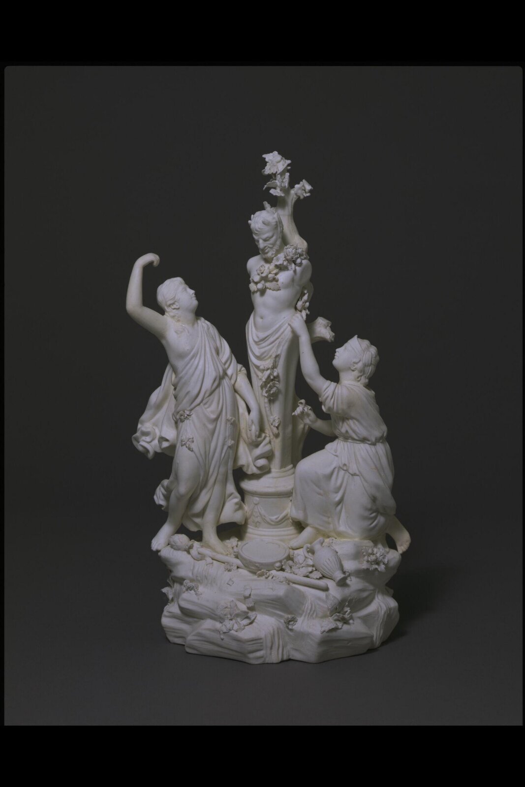 Two Bacchantes adorning Pan, Joseph Hill, 1784-1790