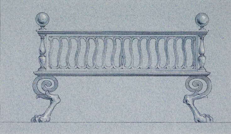 Design for a steel fire grate top image