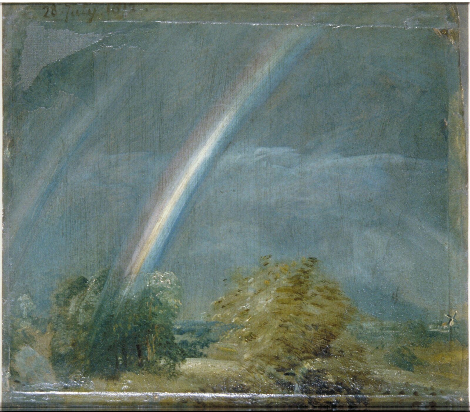 Landscape with a Double Rainbow, John Constable, 28/07/1812