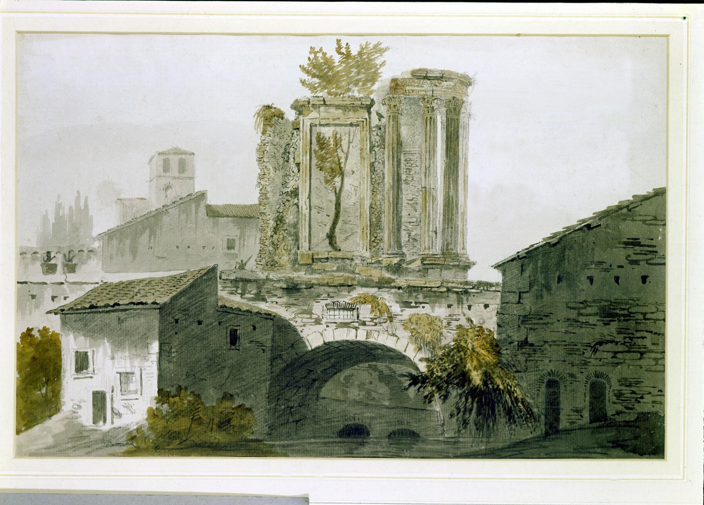 Italian Ruins, John Claude Nattes, c.1780
