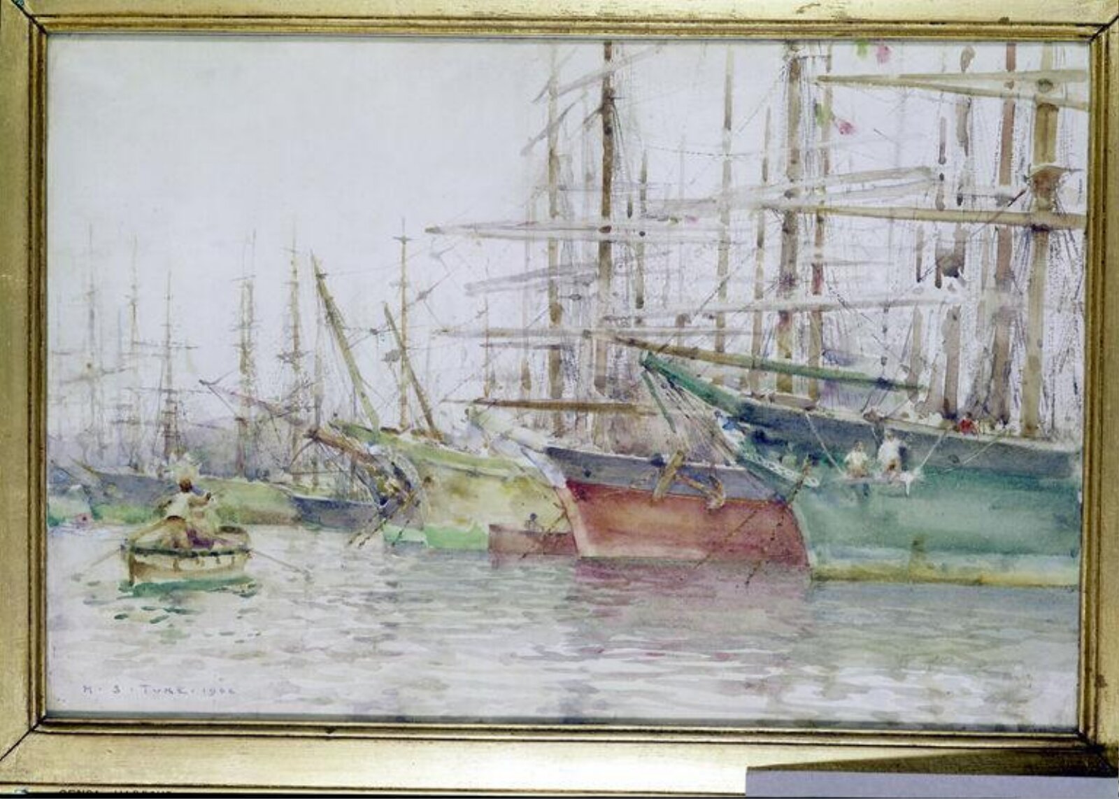 Genoa Harbour, Tuke, 1904