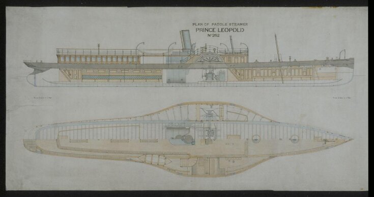 Designs for the paddlesteamer Prince Leopold image