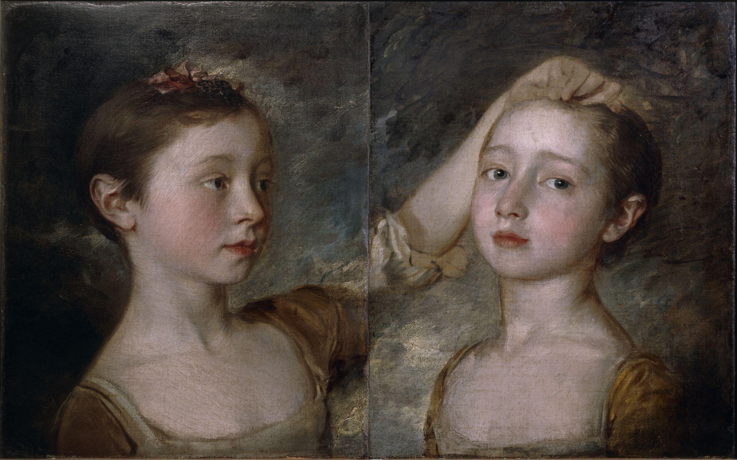 The Painter's Two Daughters, Thomas Gainsborough, ca. 1758