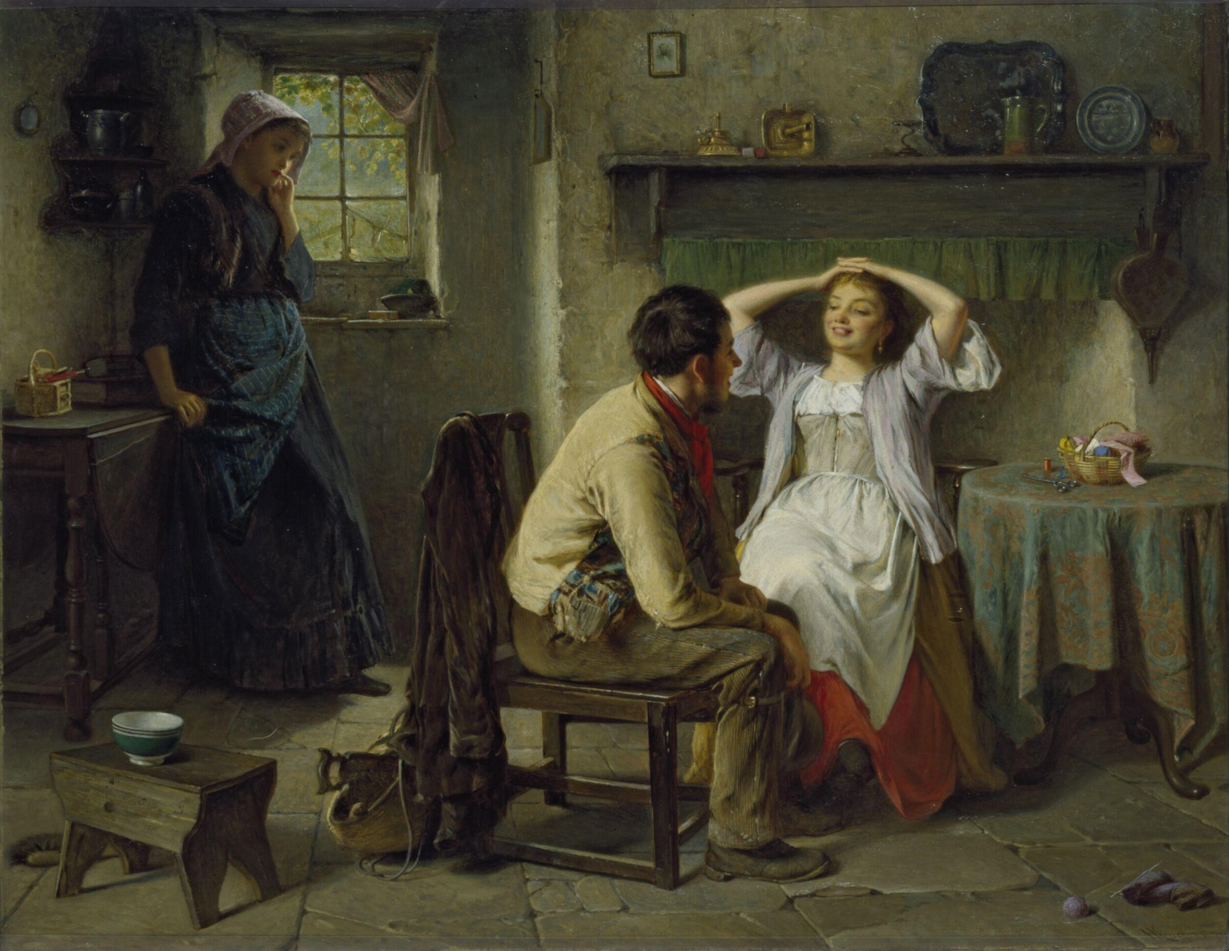 Jealousy and Flirtation, Haynes King, 1874