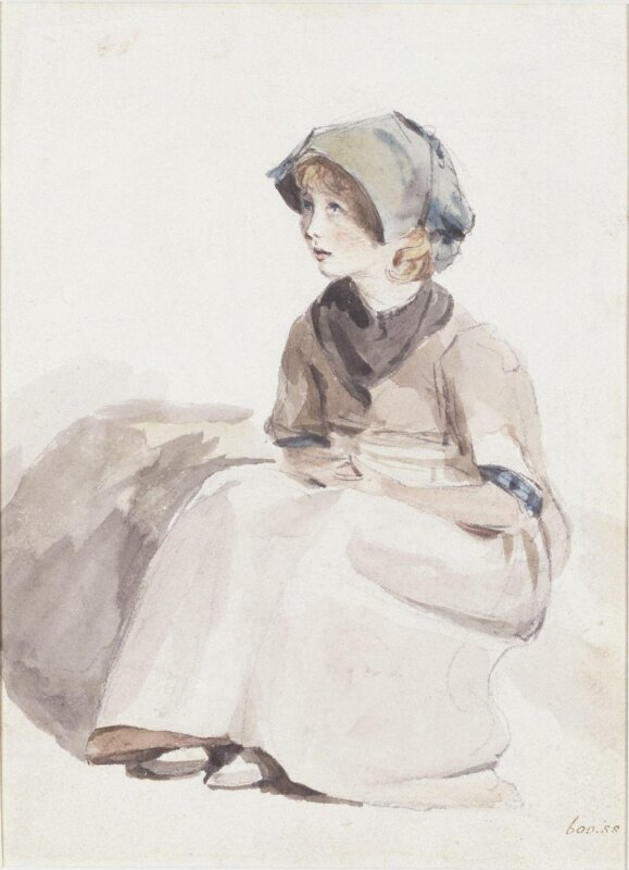 A Suffolk Child: sketch for 'The Valley Farm'
