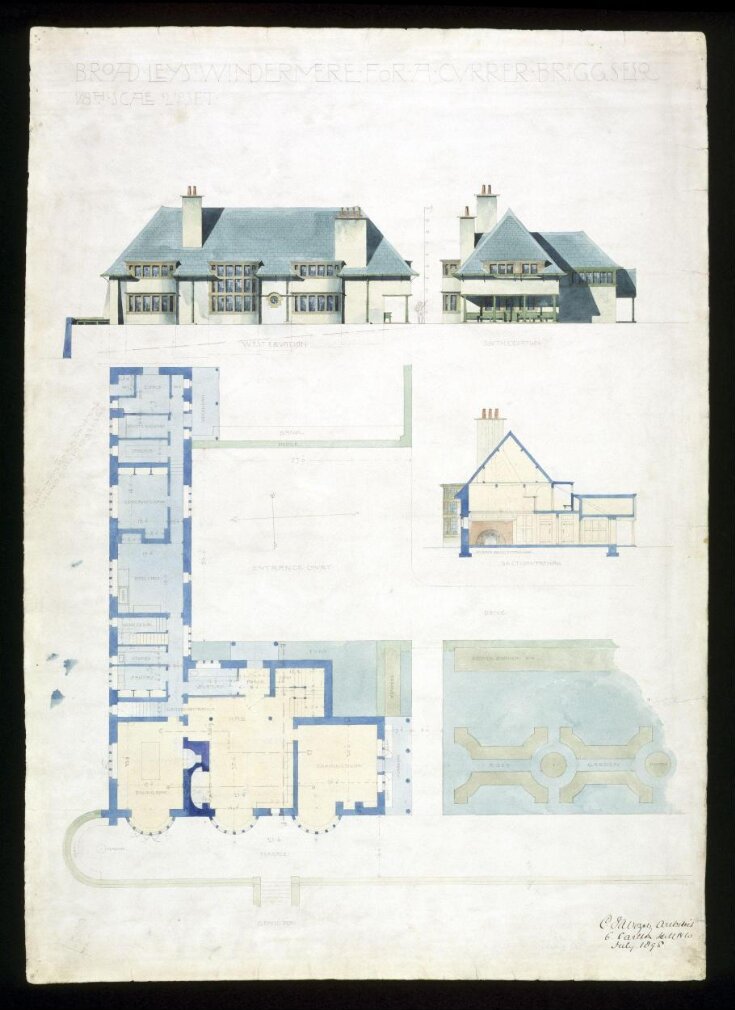 Design for Broadleys, Windermere, for Mr A. C. Briggs top image