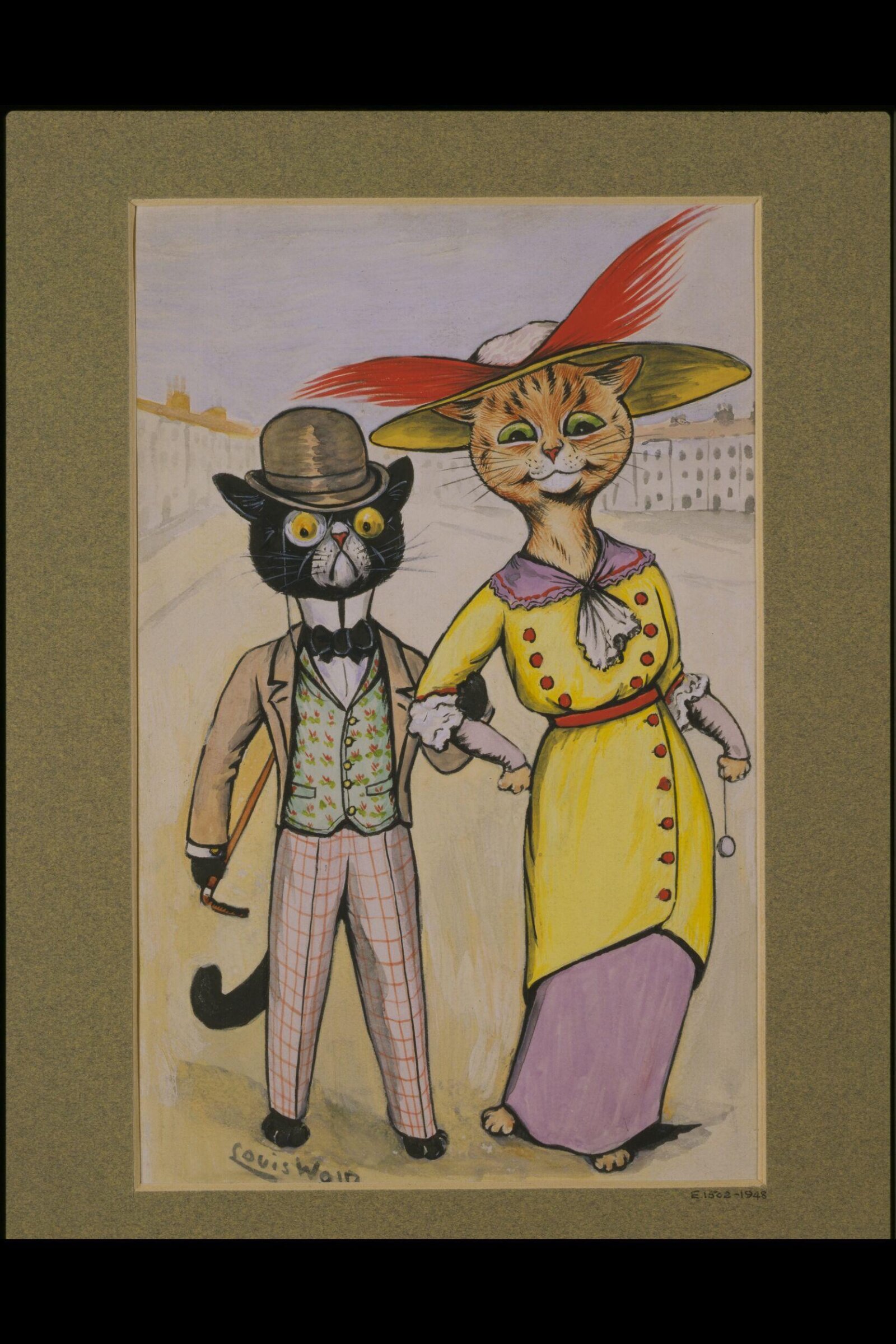 Drawing, Louis Wain, 1913