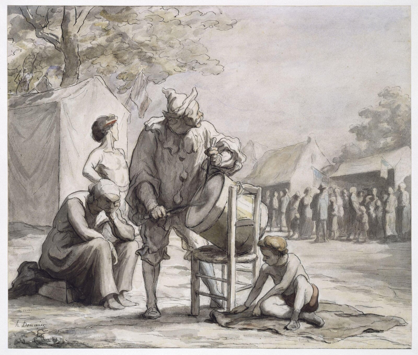 Les Saltimbanques, Honoré Daumier, ca. 1866-67