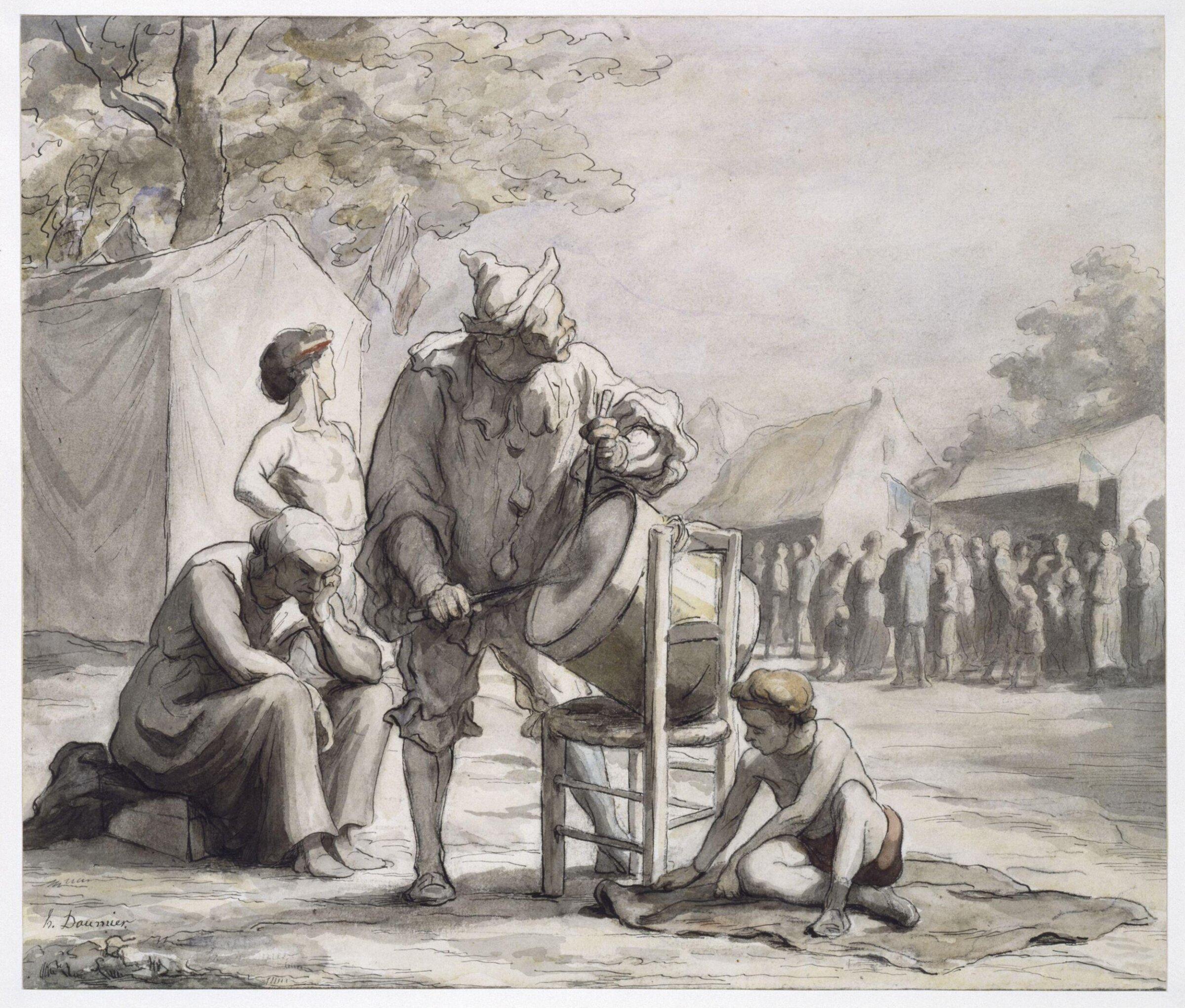 Les Saltimbanques, Honoré Daumier, ca. 1866-67