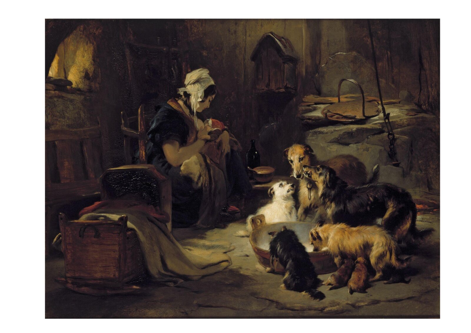 A Highland Breakfast, Edwin Henry Landseer, ca. 1834
