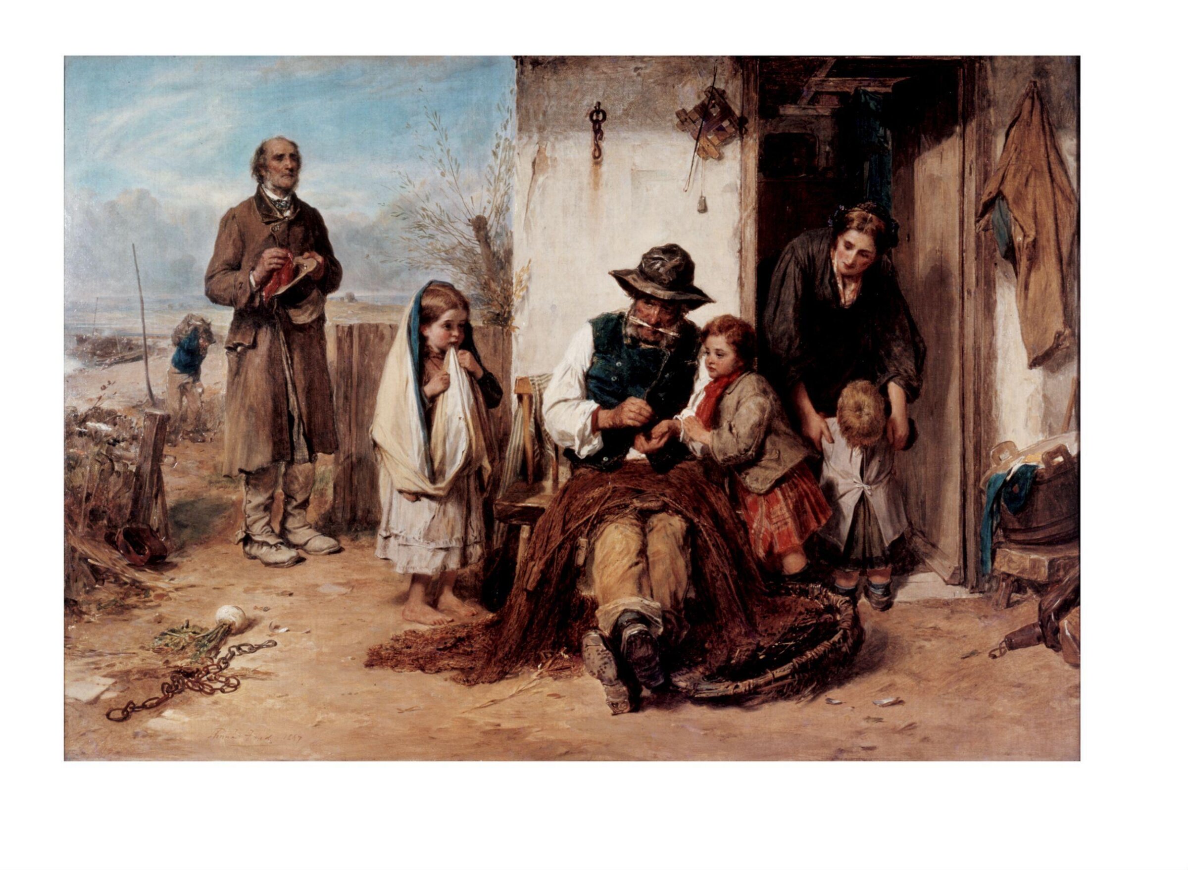 The Poor, The Poor Man's Friend, Thomas Faed, 1867