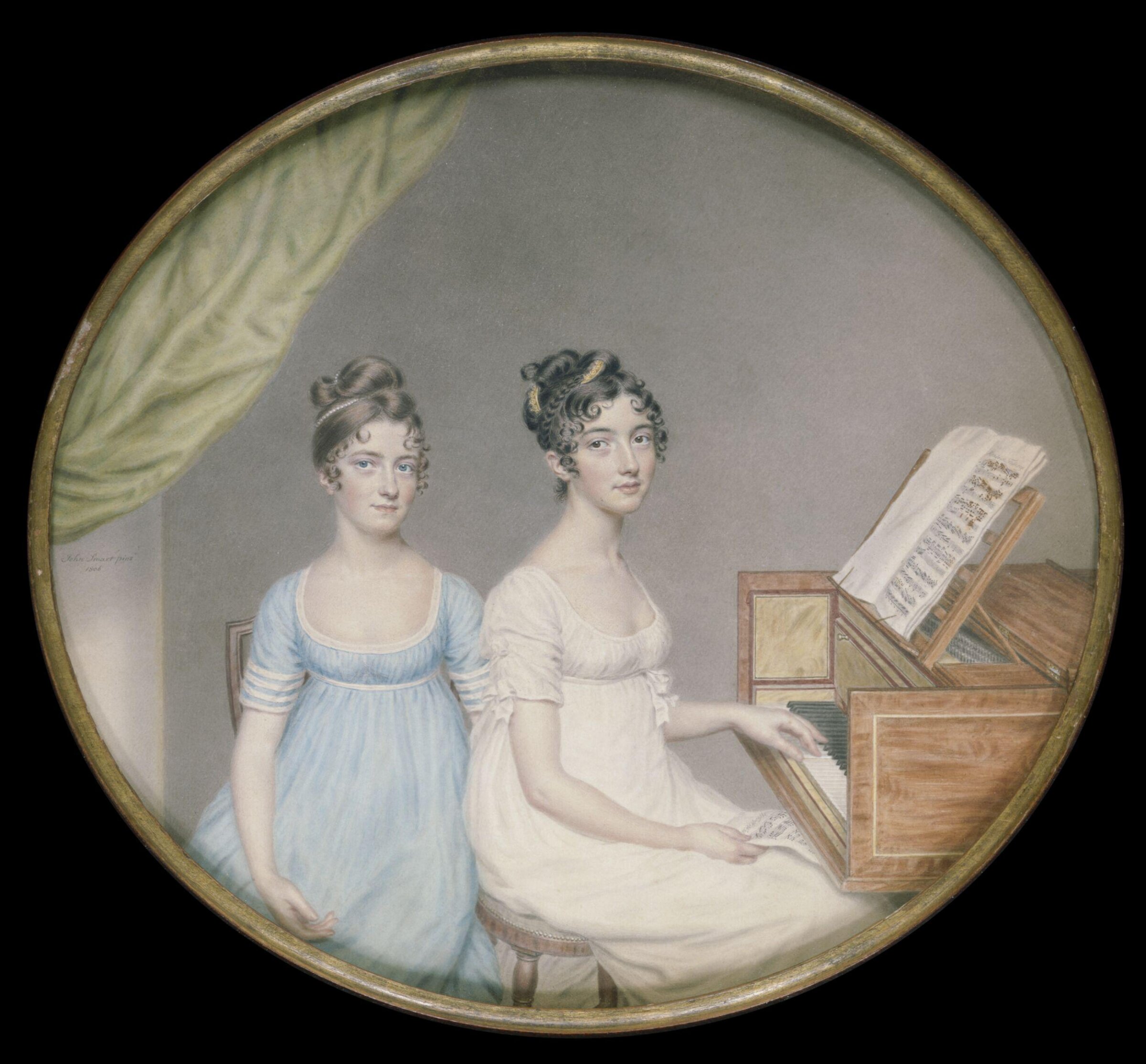 Miss Harriet and Miss Elizabeth Binney, John Smart, 1806