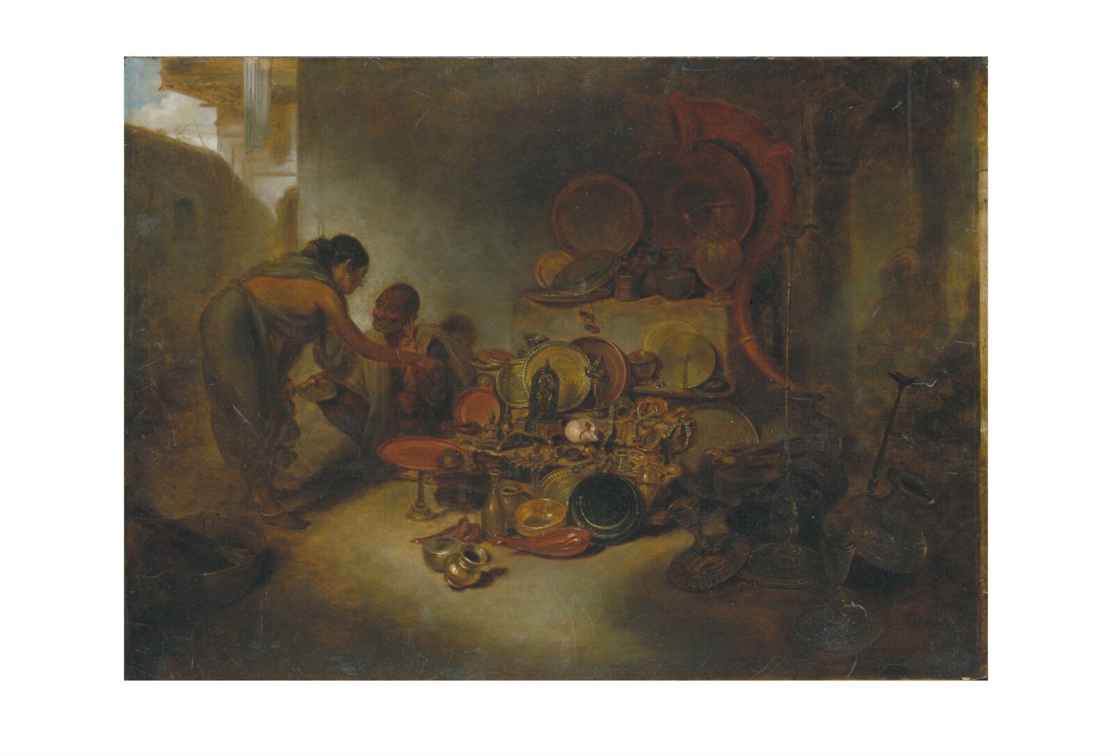 Scene in a Brazier's Shop in Bengal, Arthur Devis, 1792-1795