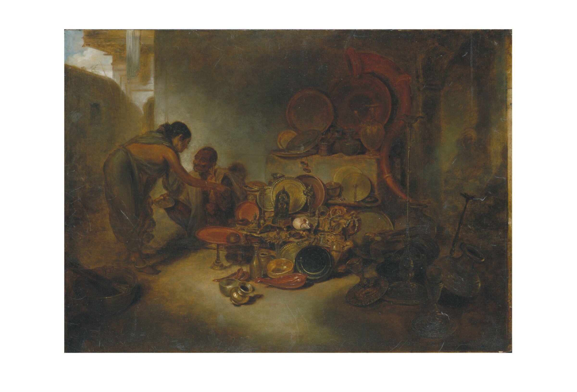 Scene in a Brazier's Shop in Bengal, Arthur Devis, 1792-1795