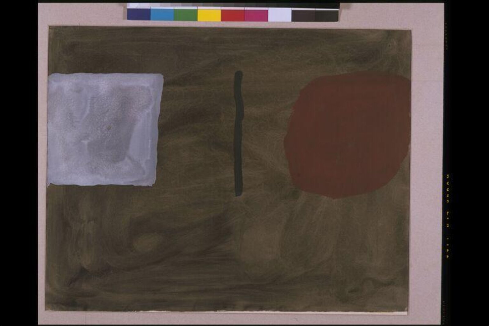 Composition: Brown, Grey and Red, William Scott, 1961