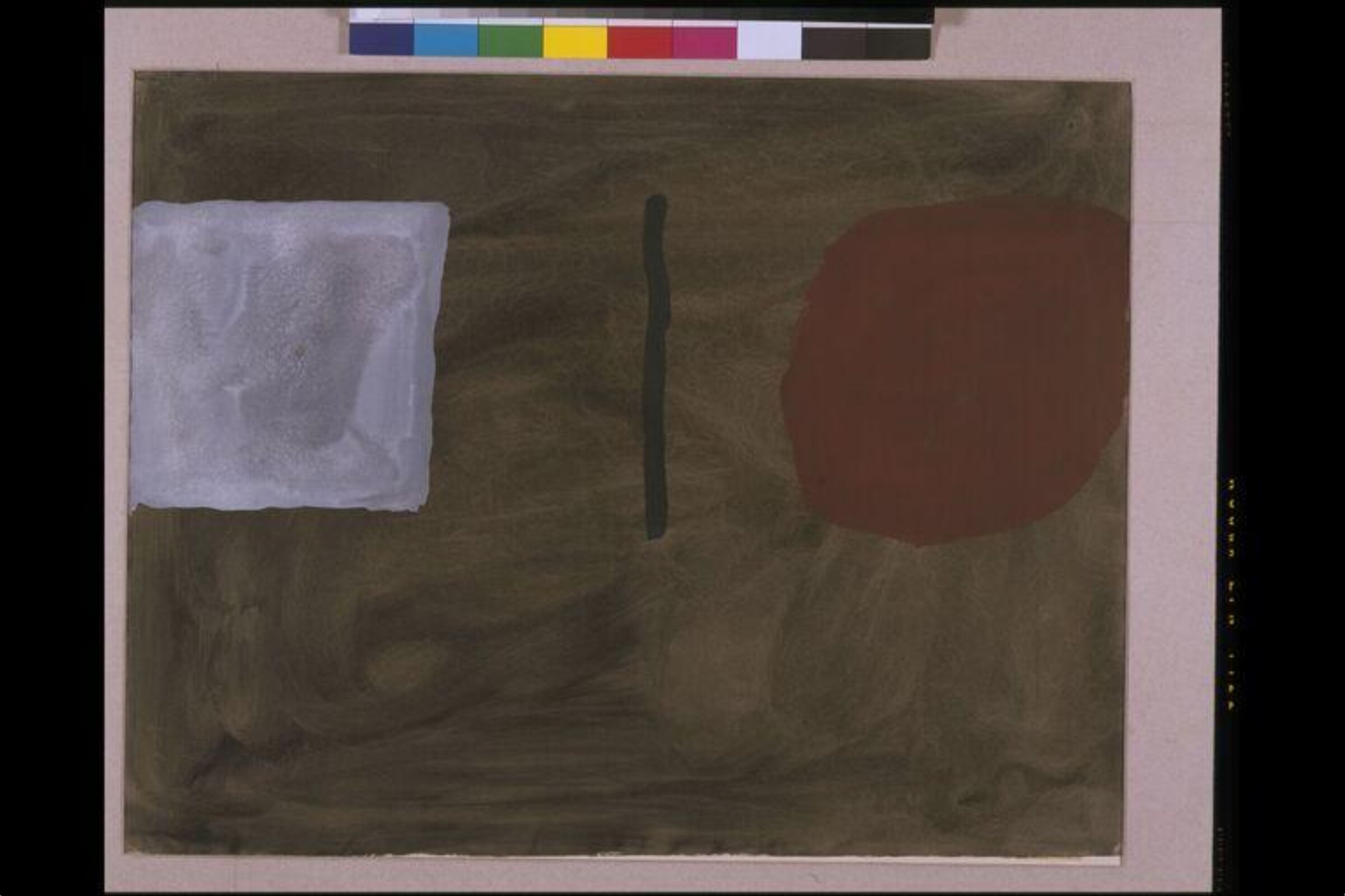 Composition: Brown, Grey and Red, William Scott, 1961