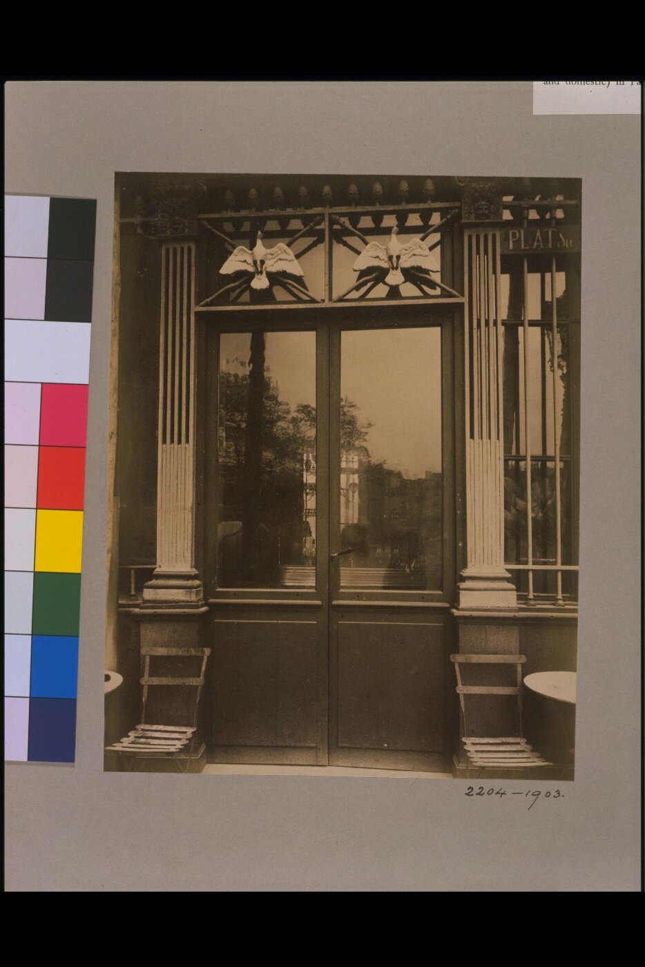 Atget, Jean-Eugène-Auguste, Sign of a Shop, 62 rue de l'Hotel de Ville, Paris, France