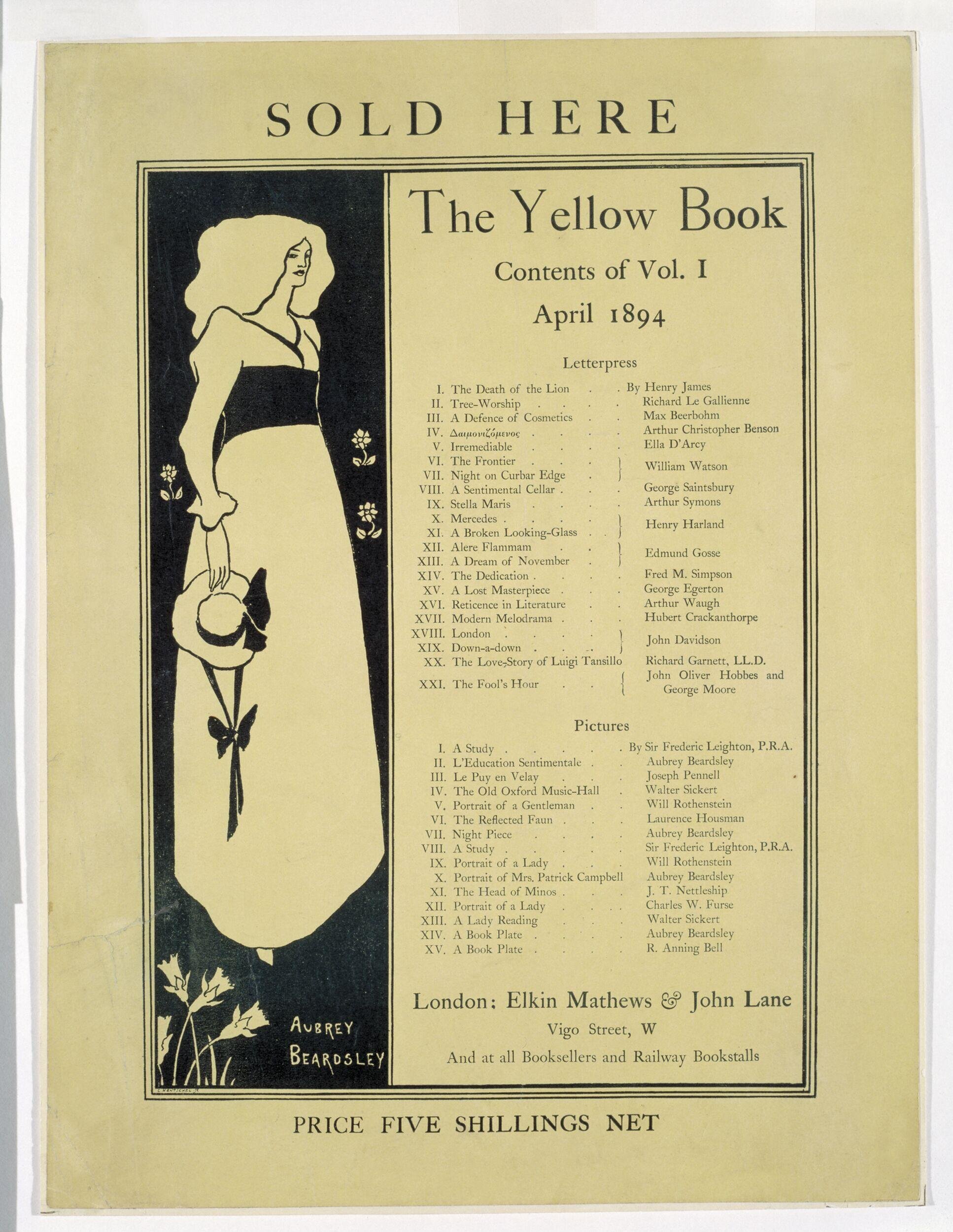 Sold here : The Yellow Book