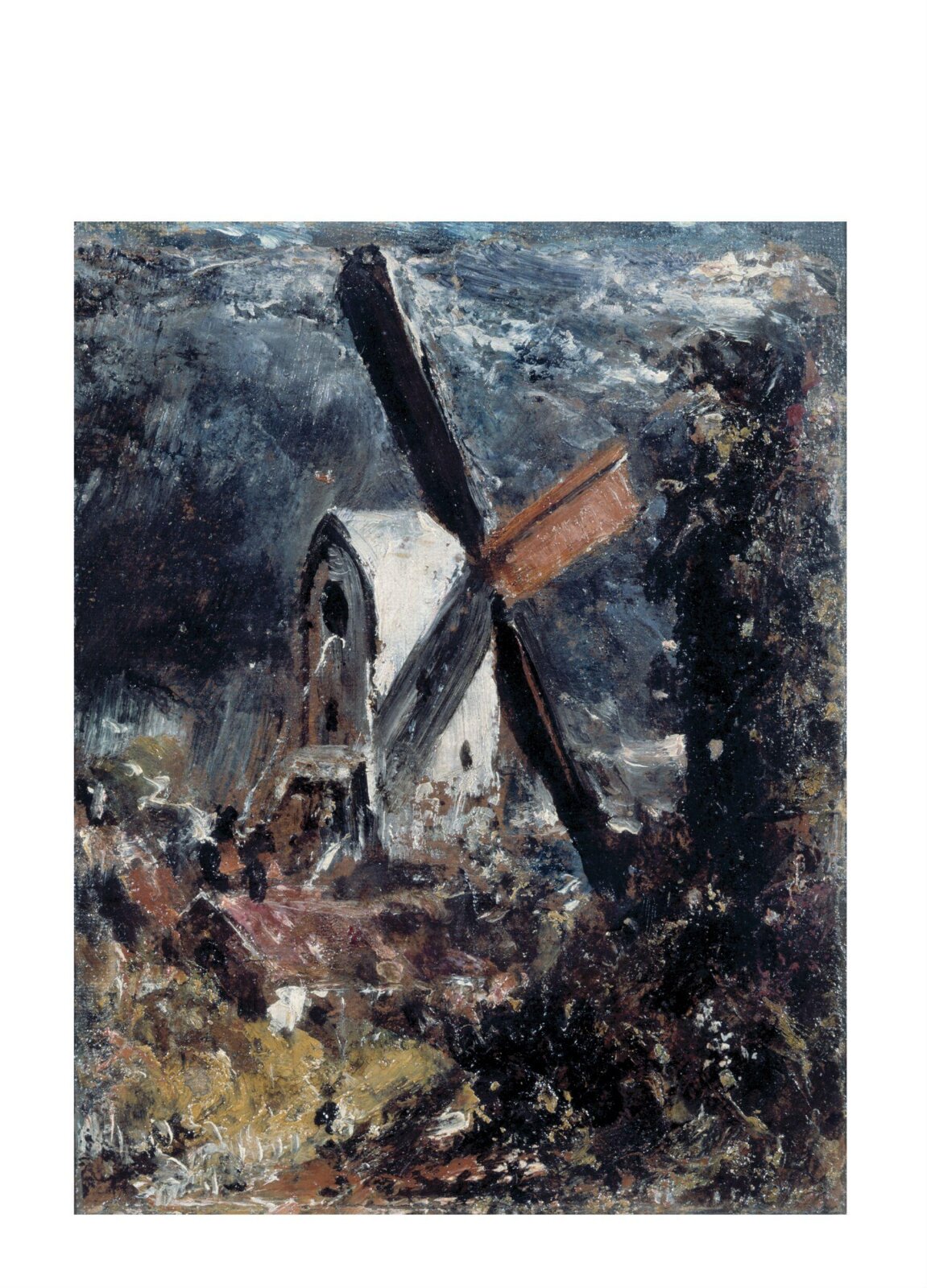 A Windmill near Brighton, John Constable, 1824-1829