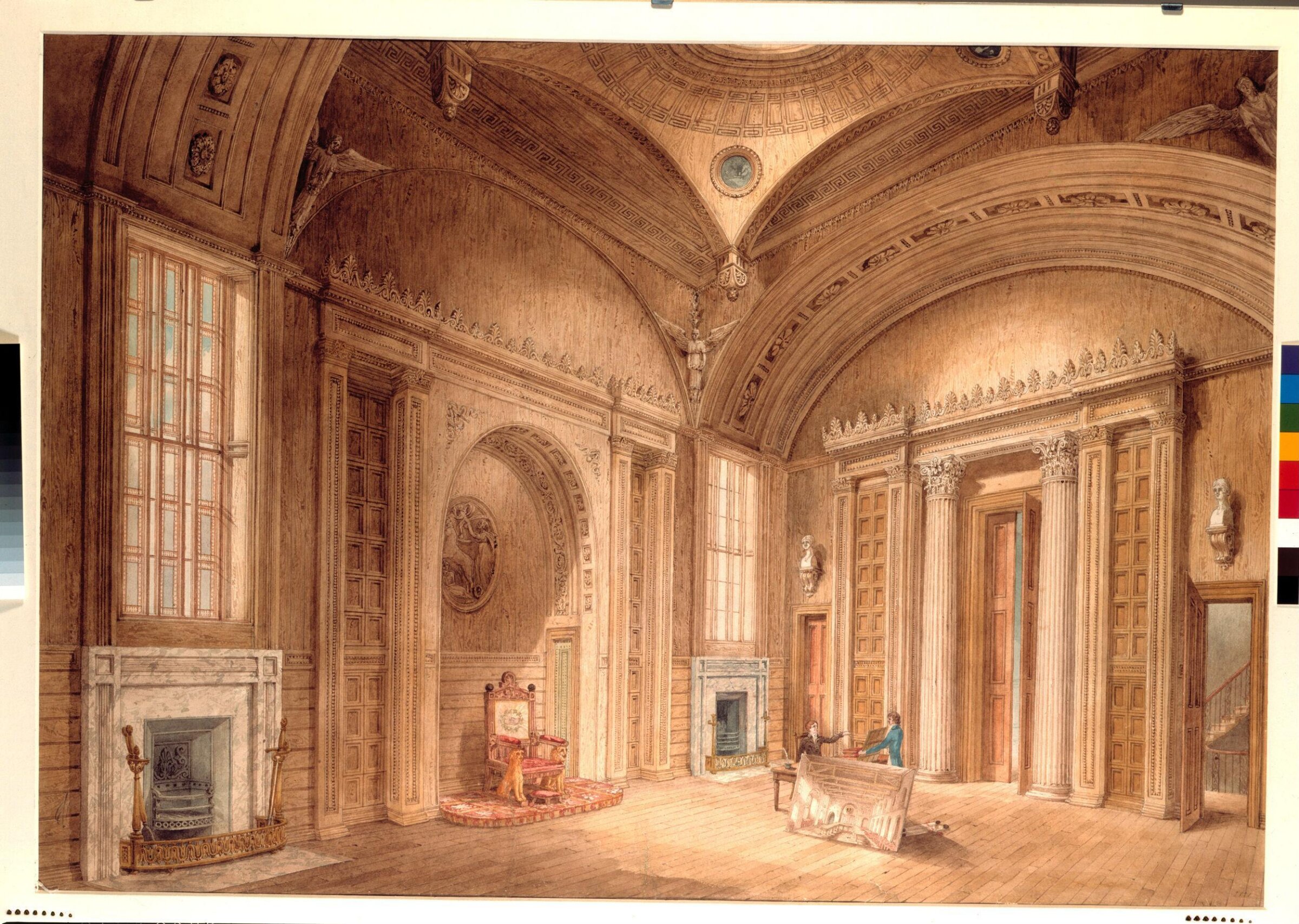 Watercolour drawing, John Soane