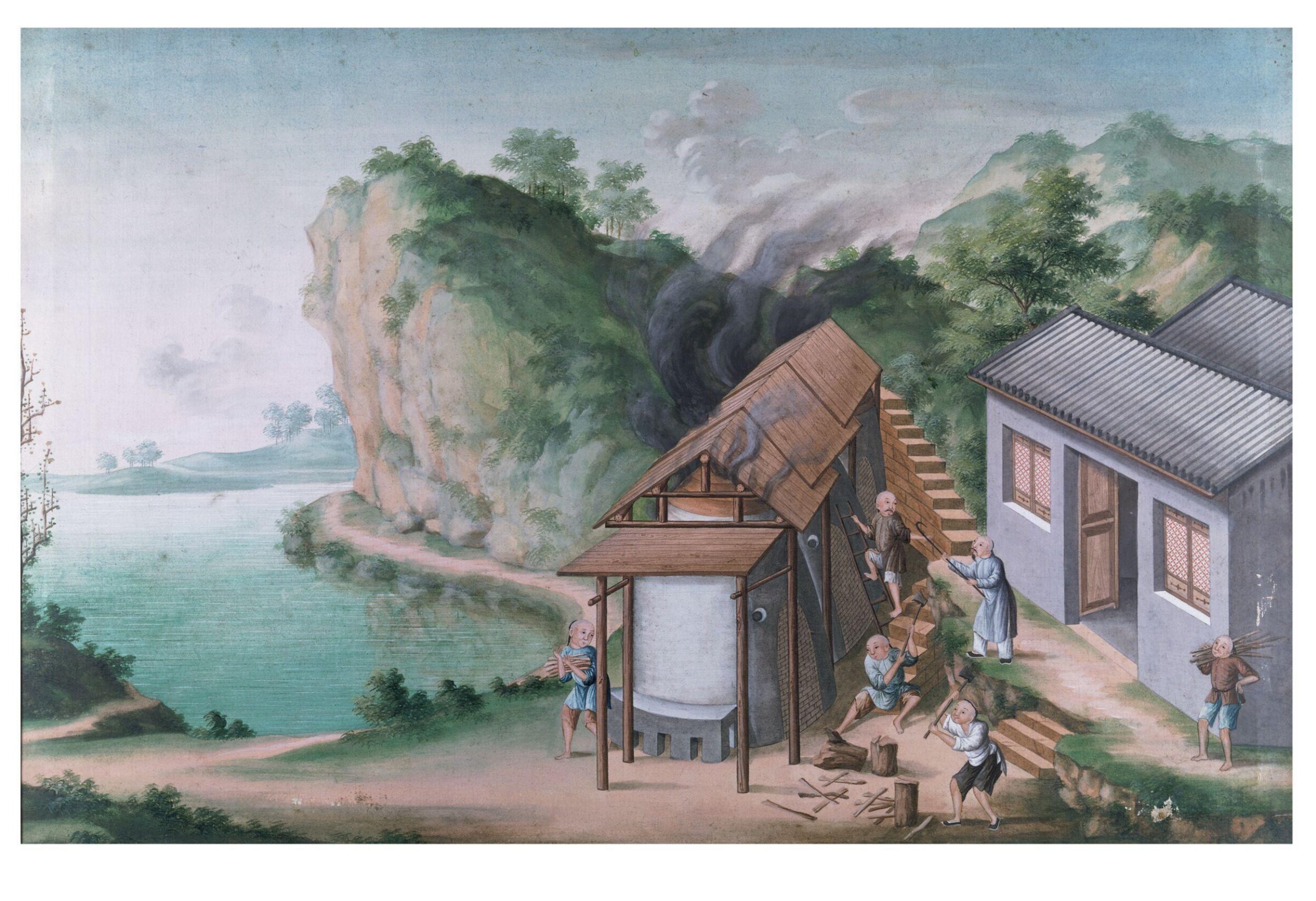 Chopping Wood and Stocking the Kiln, 1770-1790