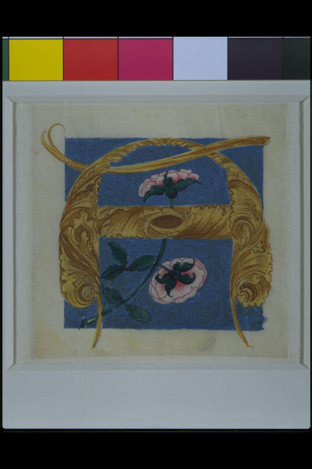 Illumination copied after medieval models, C. Barison, before 1893