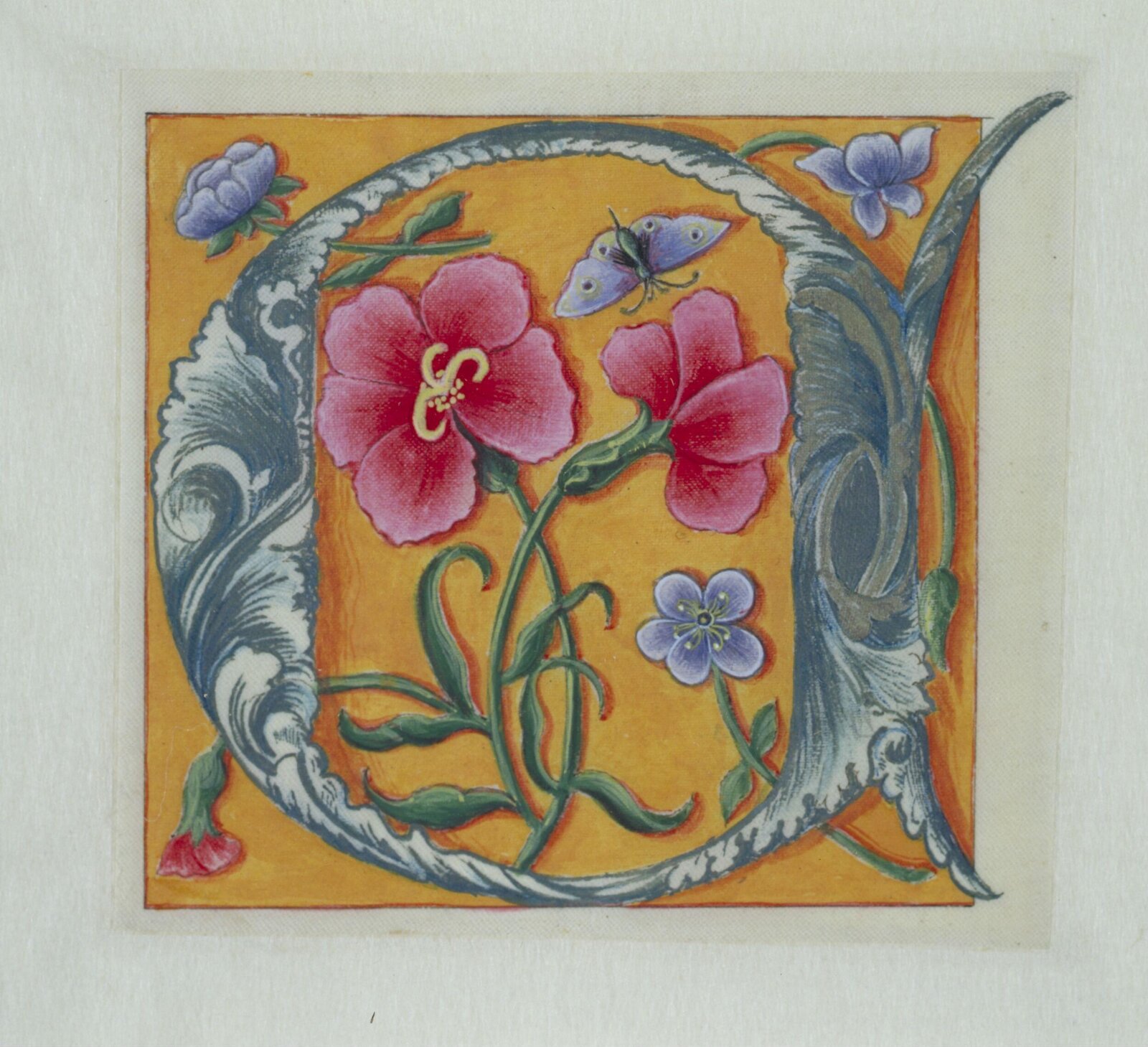 Illumination copied after medieval models, C. Barison, before 1893