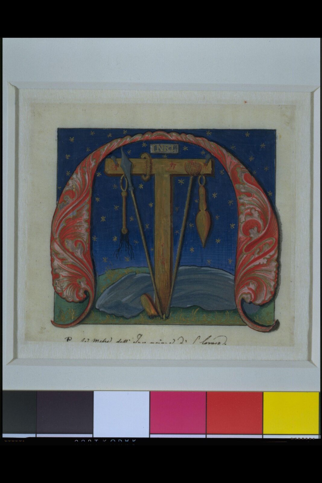 Illumination copied after medieval models, C. Barison, before 1893