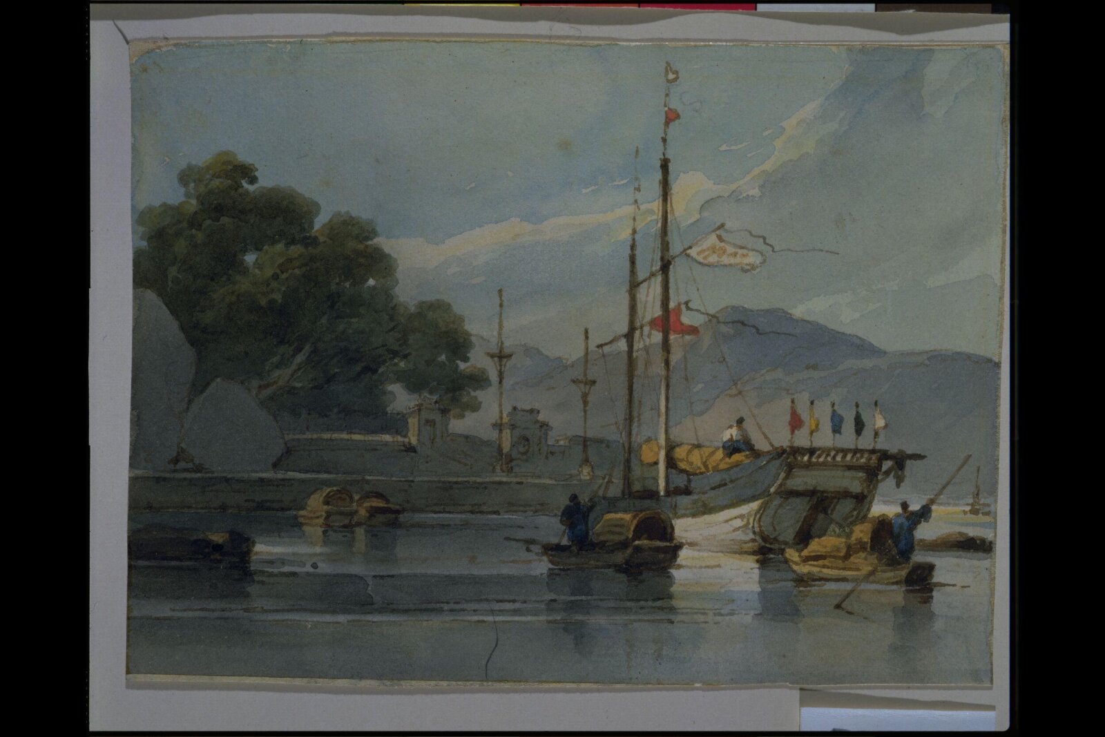 Shipping on a Chinese River, George Chinnery, between 1825 and 1852
