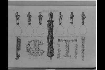Receuil d'Objets d'Art & de Curiosités Dessinés d'après nature par T. de Jolimont & J. Cagniet, gravé a l'eau forte et publié par Caroline Naudet 1837