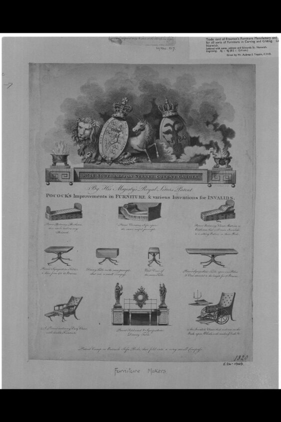 Advertisement (c. 1815) by James Caldwall