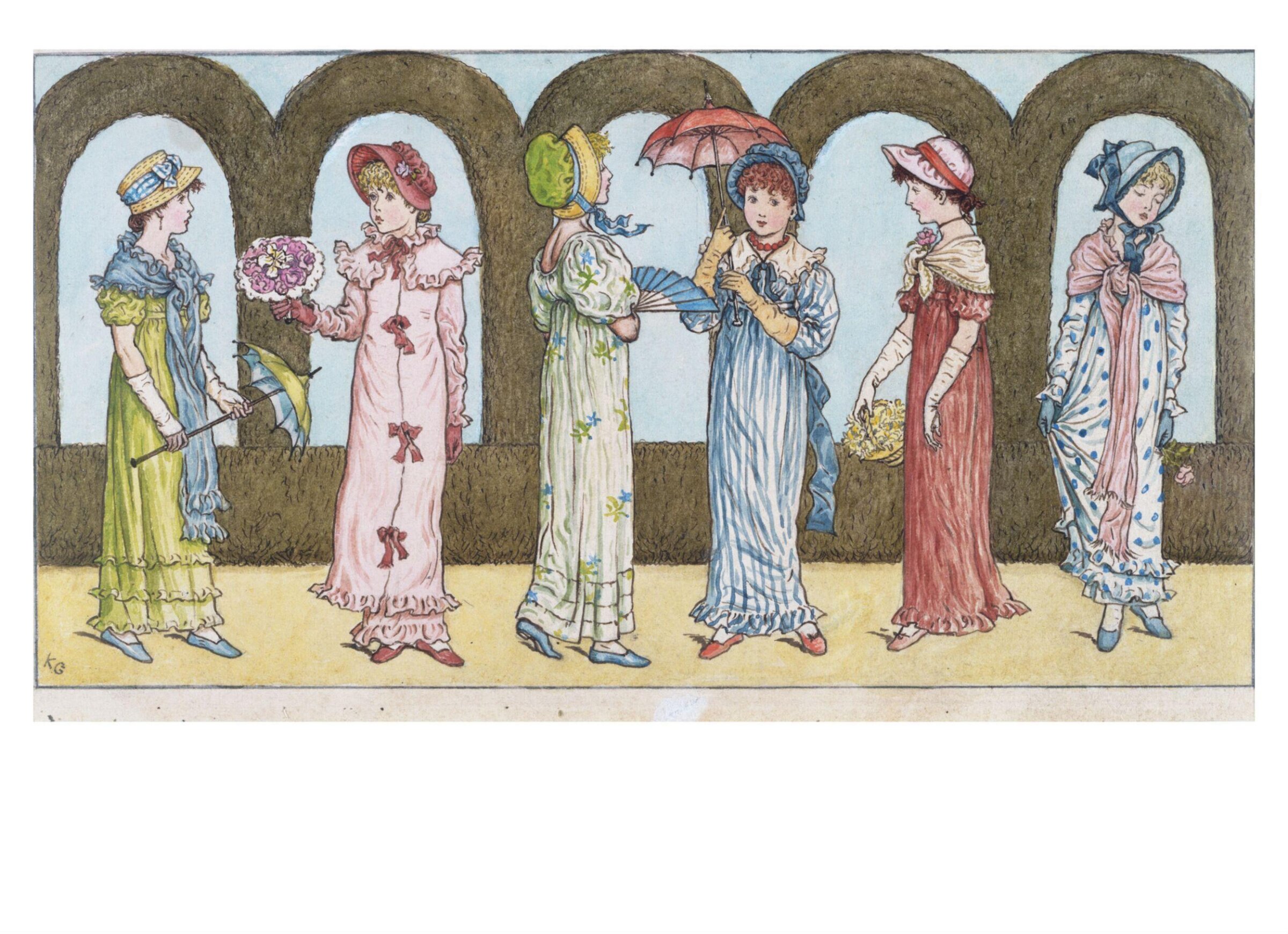 St Valentine's Day, Kate Greenaway, 1879
