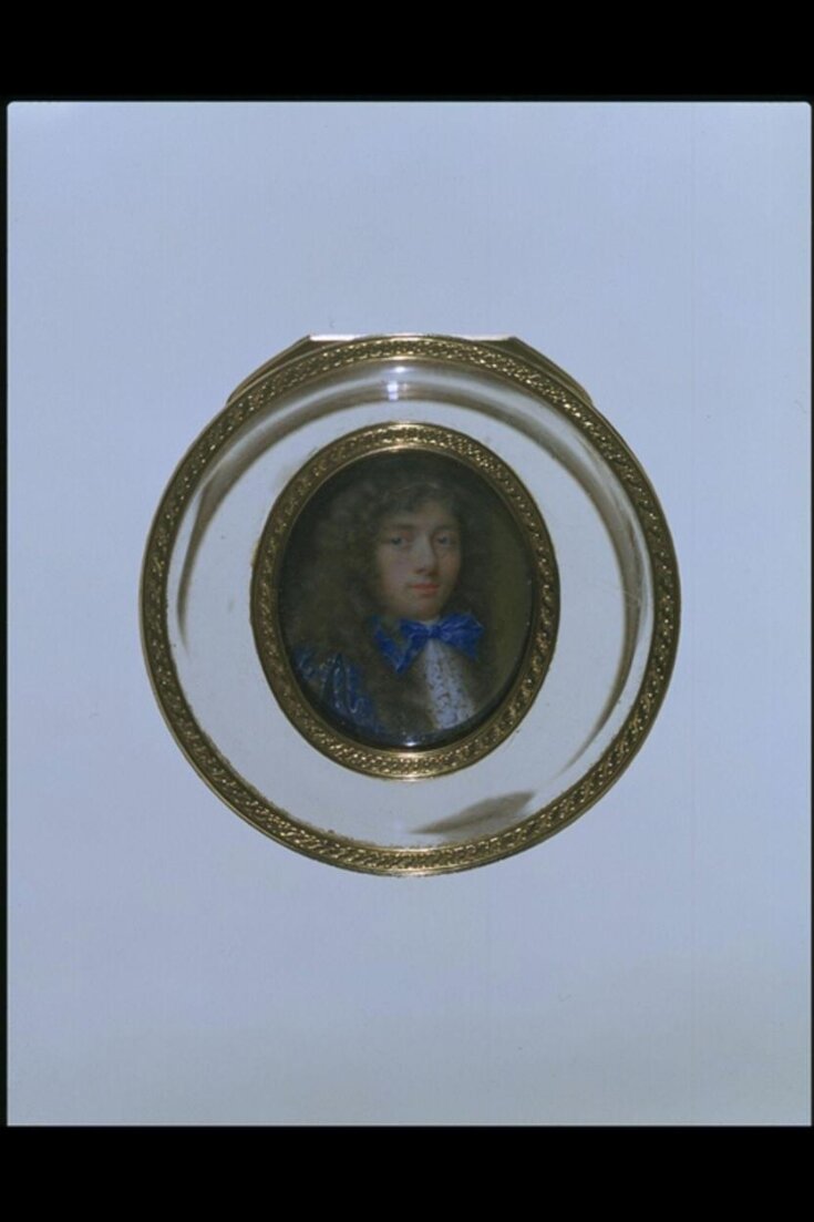 Miniature enamel self-portrait of Jean Petitot, the younger top image