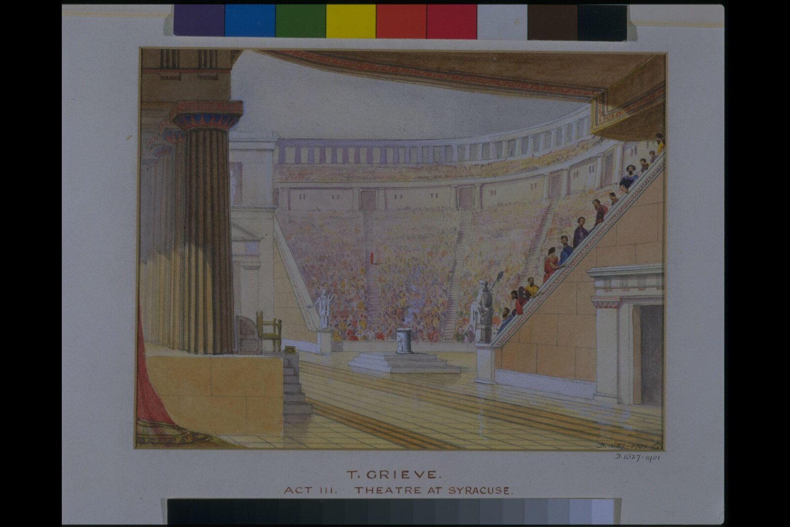 design for Winter's Tale, Thomas Grieve, 1853-1859