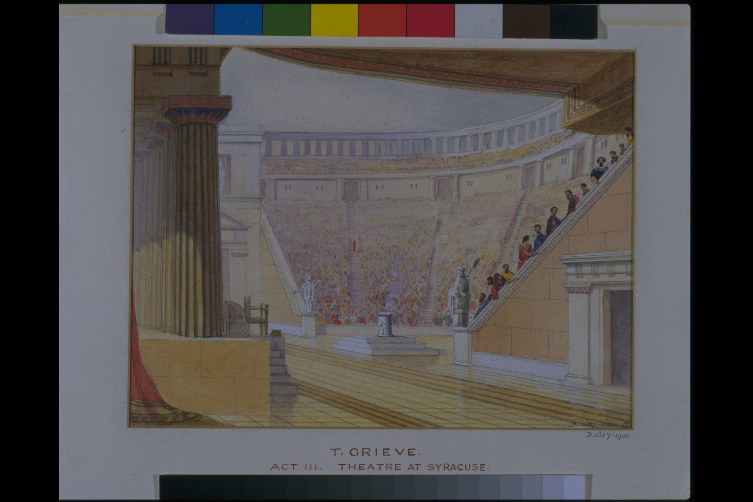 design for Winter's Tale, Thomas Grieve, 1853-1859