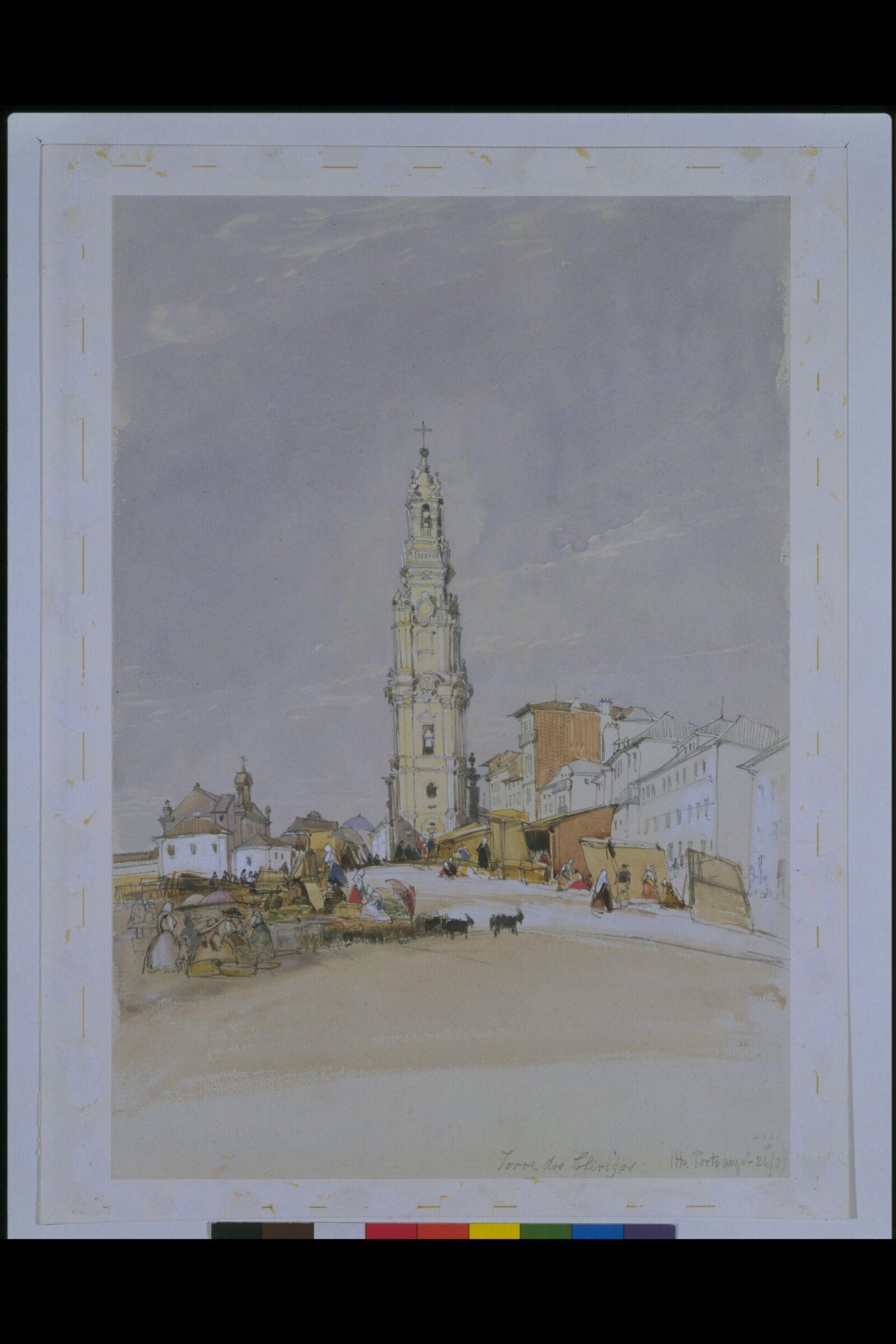 Torre dos Clérigos, James Holland, 1837