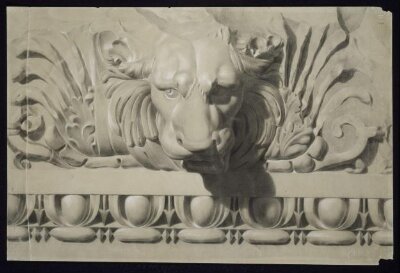 Study of ornament from the cast