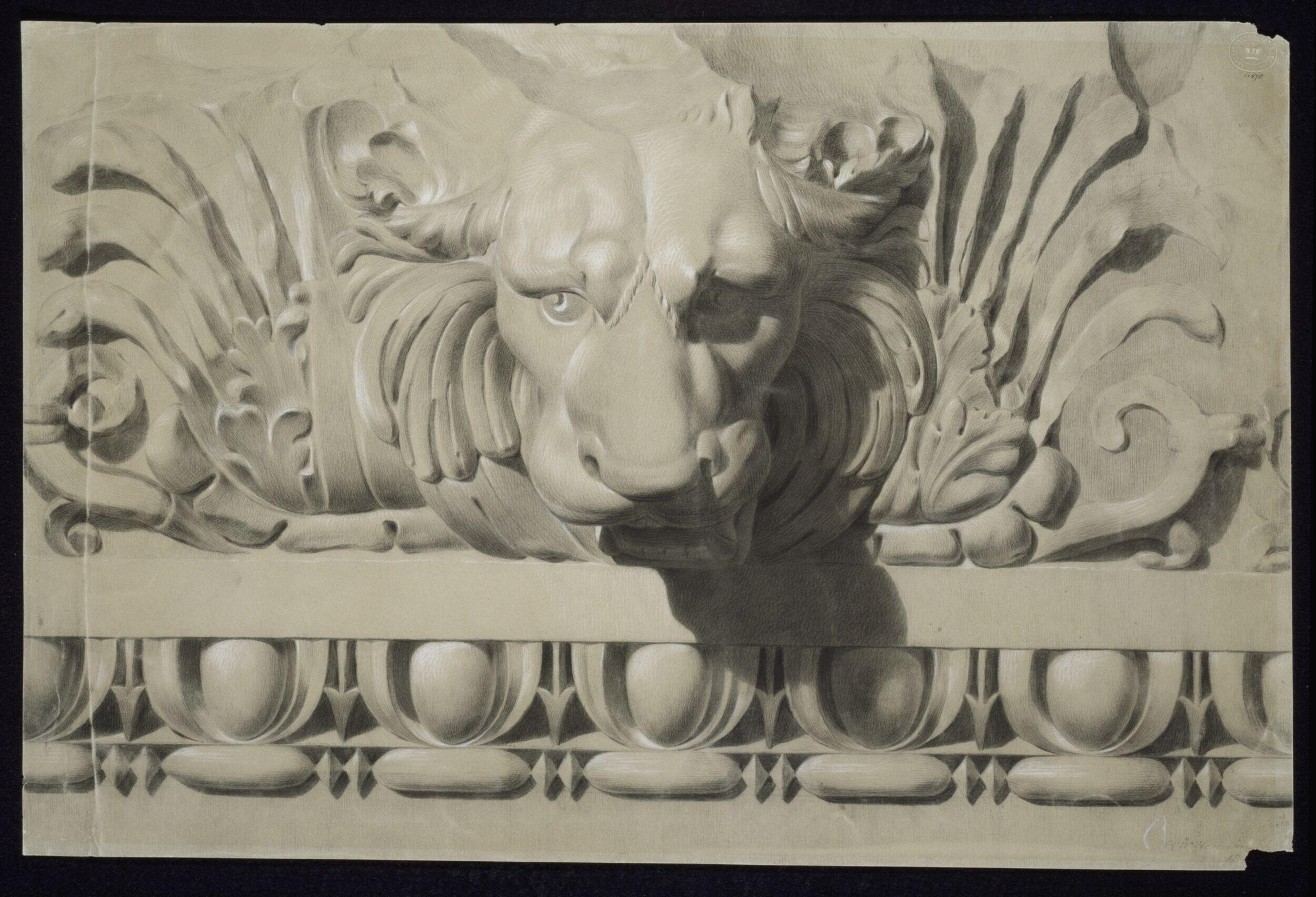 Study of ornament from the cast