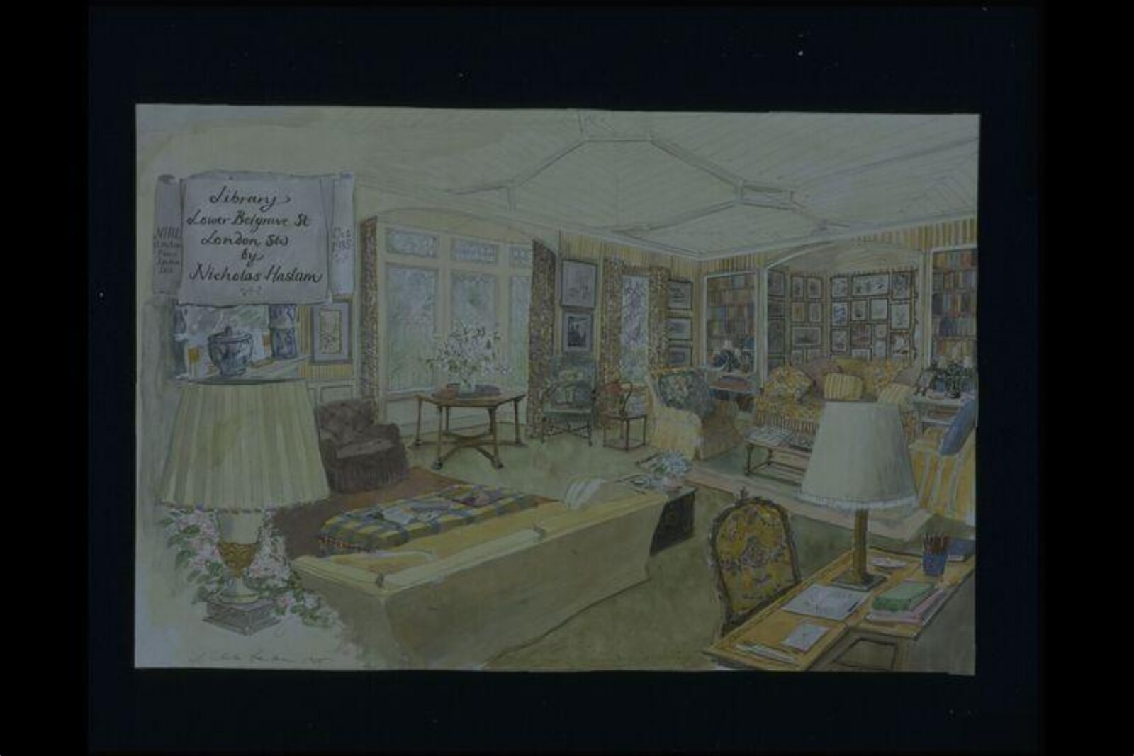 Watercolour, Nicholas Haslam, 1985