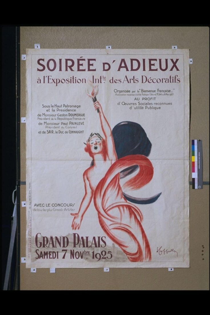 Soirée d'Adieux à l'Exposition Intle des Arts Décoratifs, 7 Novbre 1925 top image