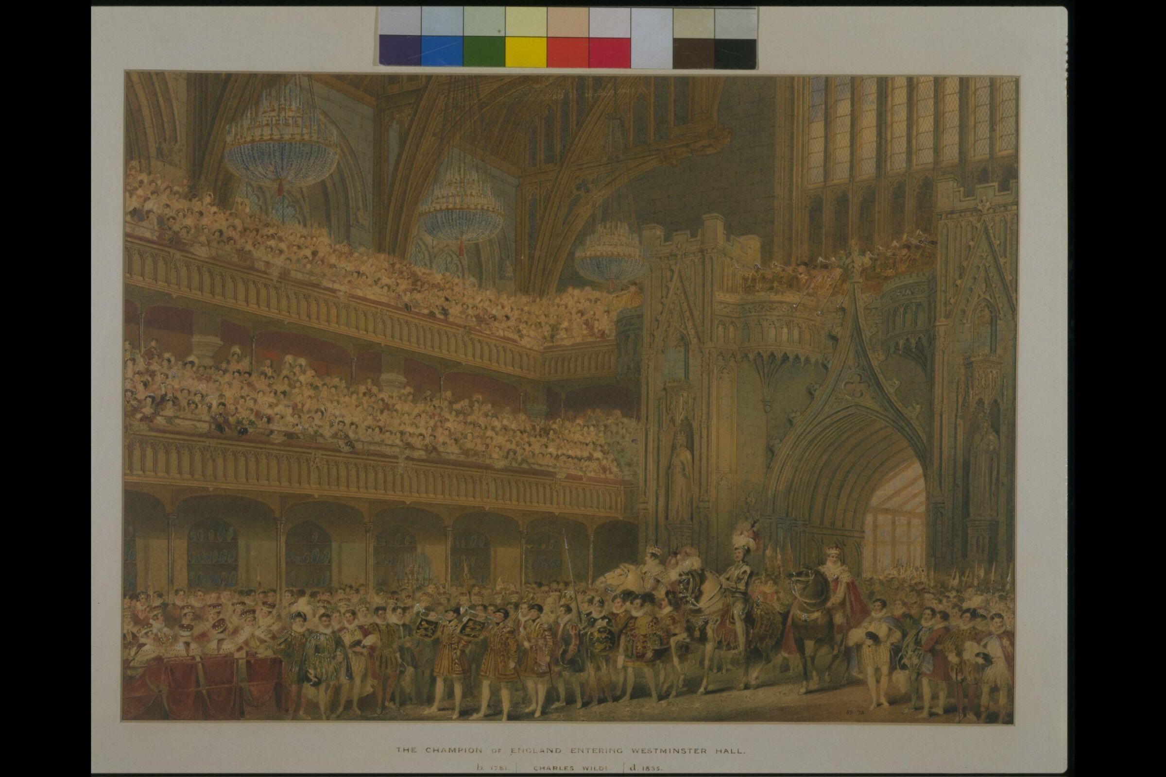 The Champion of England Entering Westminster Hall, Charles Wild, c.1800-1832