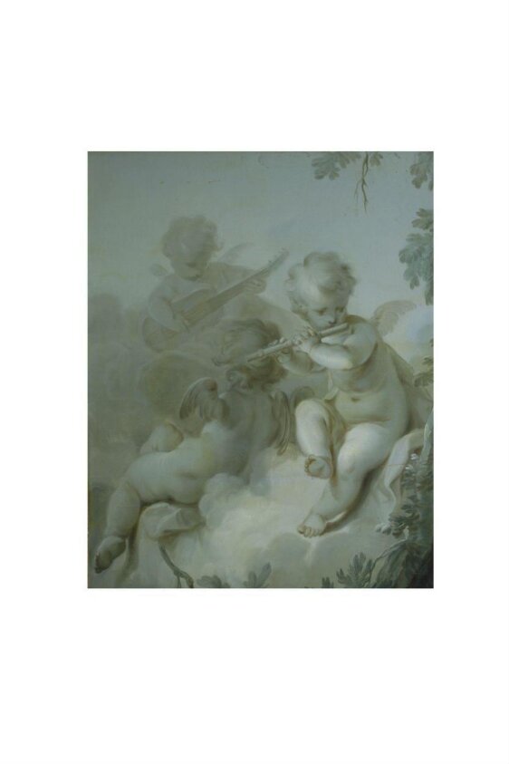 Three Cupids Playing Instruments (ca. 1775) by Katharina Wilhelmina Schweickhardt