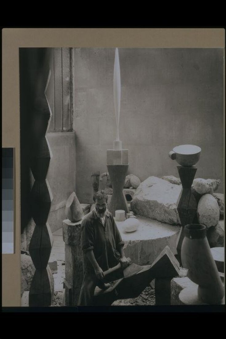 Brancusi in his studio, Paris top image
