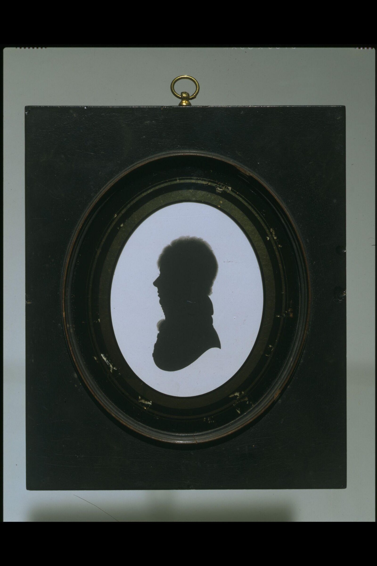 Silhouette portrait miniature of a young gentleman, John Miers, ca. 1780-1821