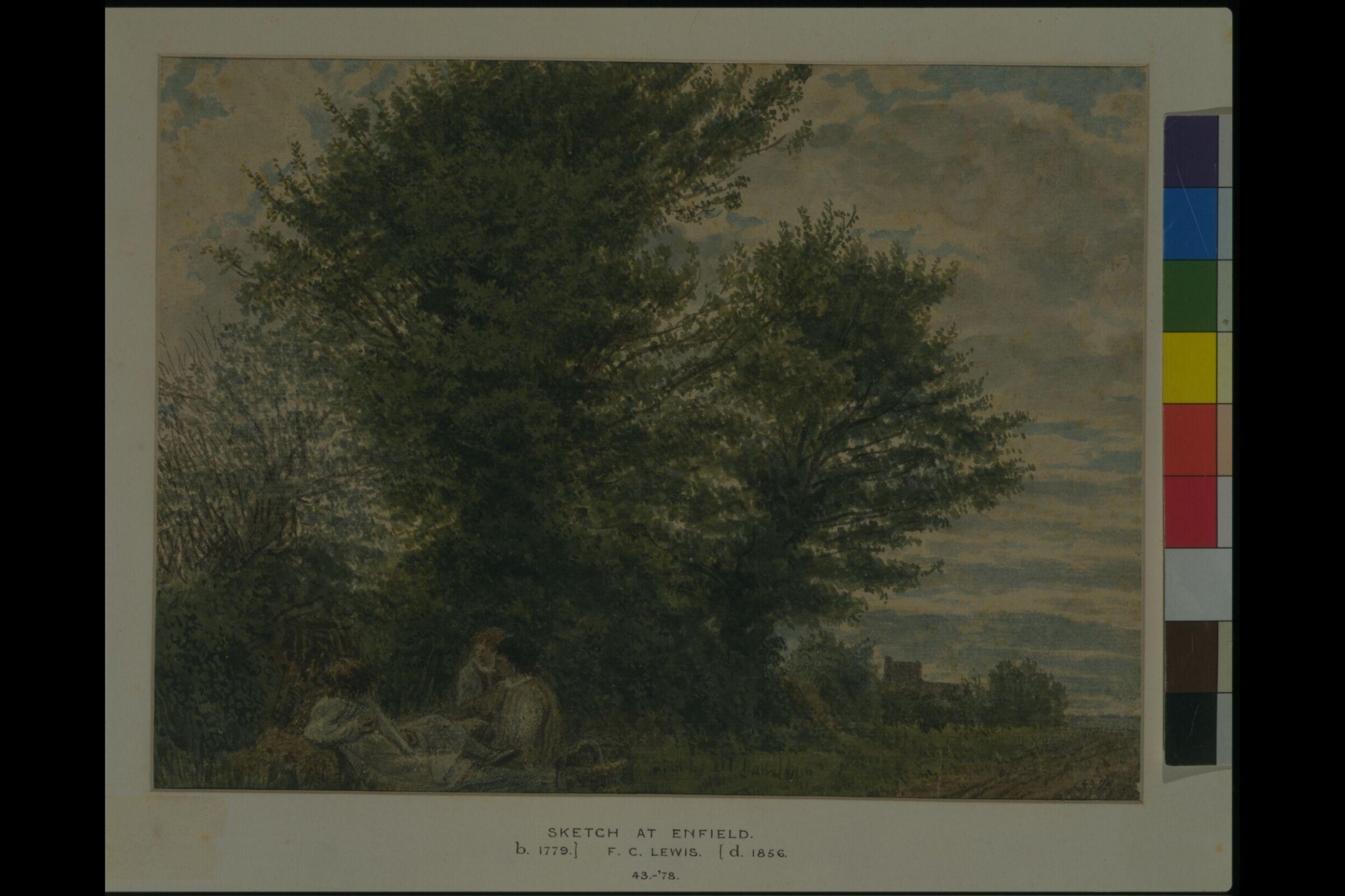 View at Enfield, Frederick Lewis, ca. 1815