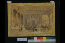 Interior of a Turkish Caffinet, Constantinople thumbnail 1