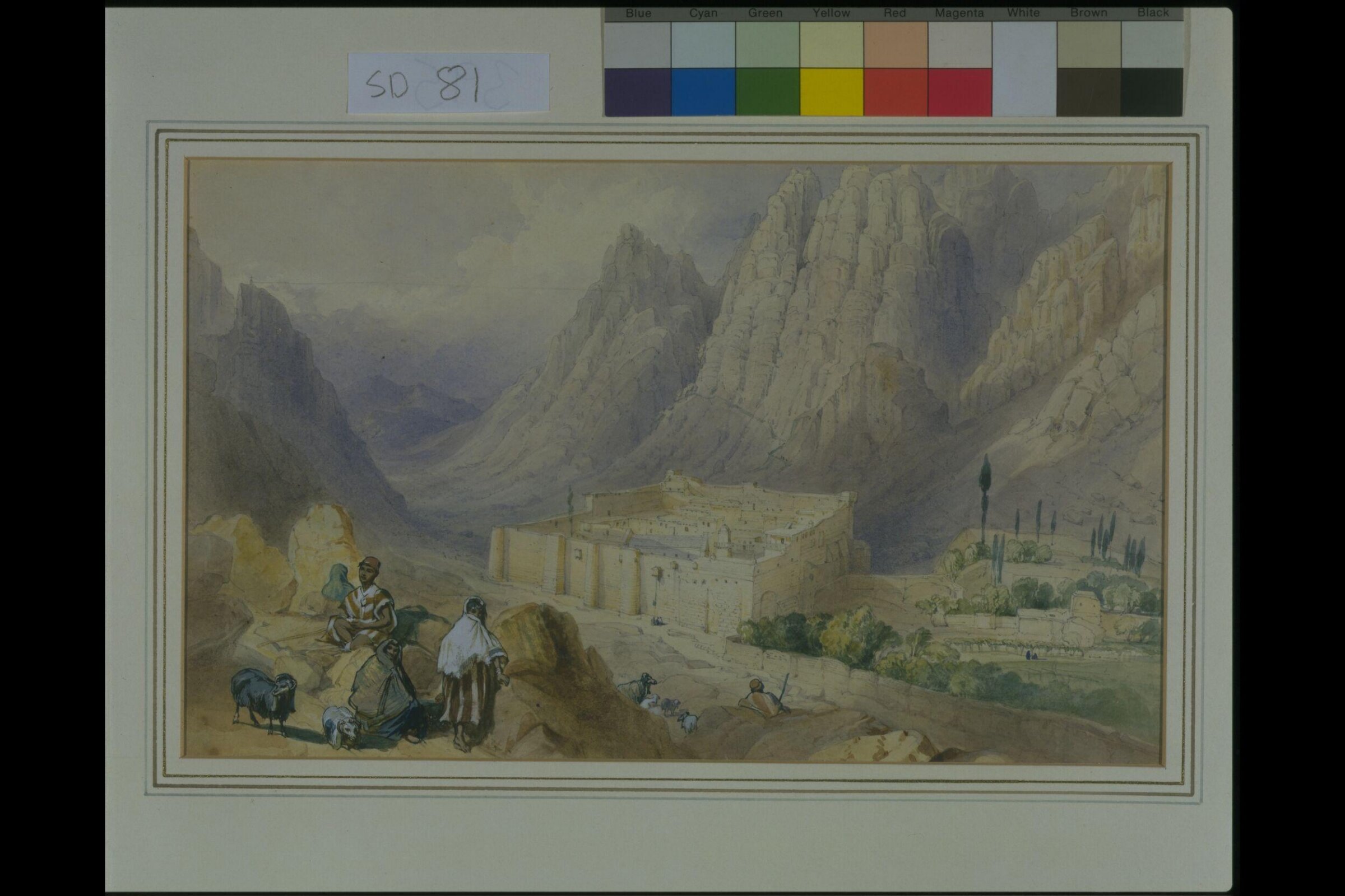 Convent of St. Catherine, Mount Sinai, William Henry Bartlett, ca. 1835-1850