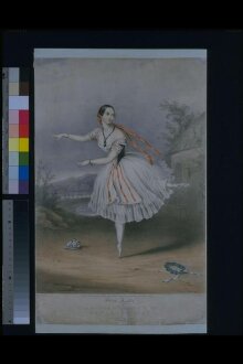Flora Fabbri (facsimile signature) / as Mazourka in the ballet of the / Devil to Pay. thumbnail 1