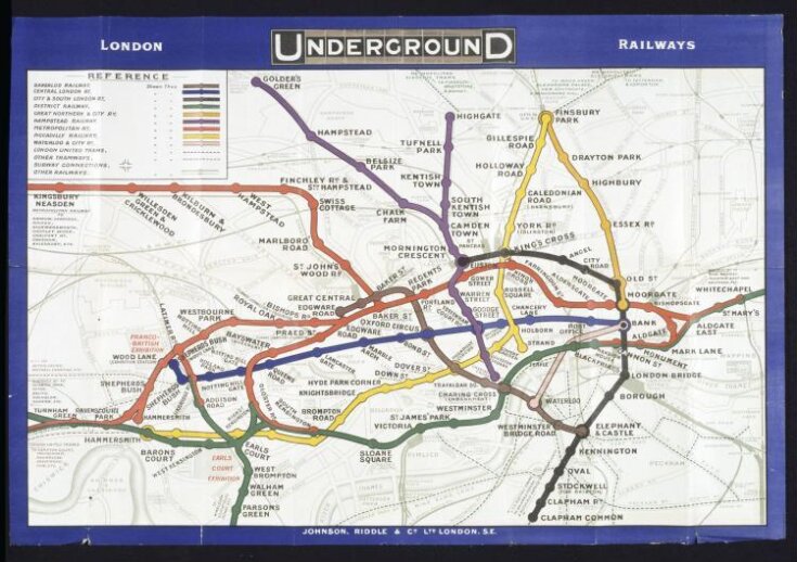 Poster Map of the London Underground image